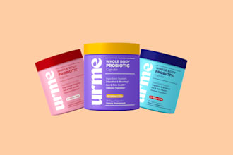 health brand supplement label product label packaging