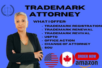 be your US trademark registration attorney, amazon registry, patent at uspto