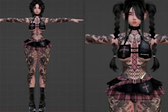 do 3d custom anime vrchat avatar anime nsfw avatar vrc model custom vrc vr avi