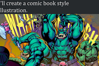 create art in comic style