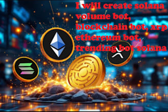 create solana volume bot, blockchain bot, xrp ethereum bot, trending bot solana