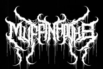 make custom brutal death metal, deathcore logo for your band