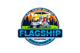 create wonderful and excellent golf cart logo design