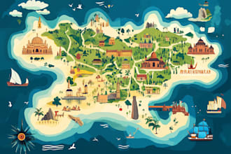 map illustration vector illustration vector map