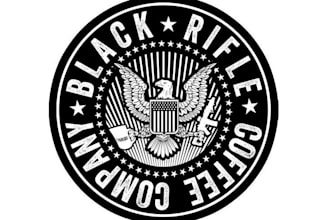 do modern military, tactical, badge, viking, gun, army, skull logo design