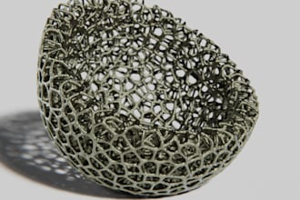 edit and repair custom stl file 3d lattice model, 3d model, engineering drawing