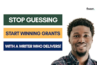 do grant research, grant writing, and grant application submission that win fund