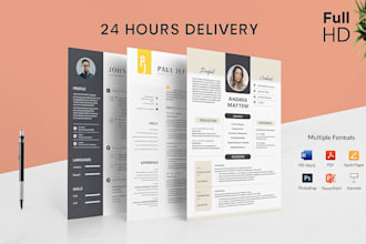 professional resume and CV design modern ats friendly