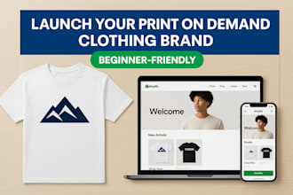 launch your print on demand clothing brand on shopify
