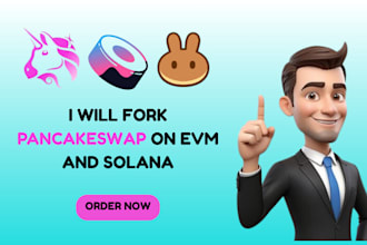 fork pancakeswap, uniswap, or sushiswap on ethereum, bsc, or solana
