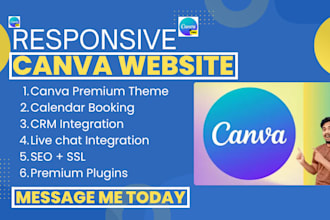 create canva website canva design canva landing page portfolio website canva pro