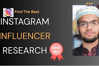 find best instagram influencer research list for you  niche
