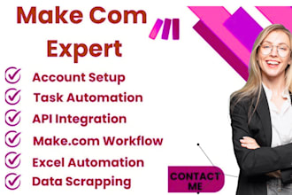 setup make com automation, make com, make automation