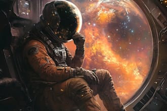 create, sci fi illustration and sci fi art