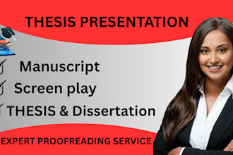 edit, format and design word document thesis and presentations