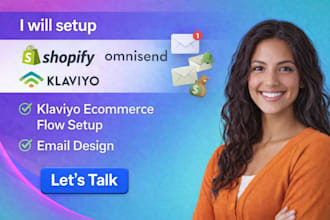 setup shopify omnisend klaviyo flows klaviyo ecommerce flow setup email design