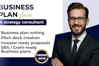 write investor ready business plan for startups