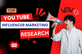 research the best youtube influencers for your niche