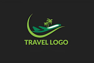 design travel, adventure, nature, camp, holiday mountain and hotel logo
