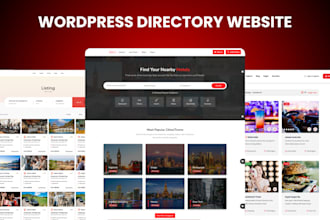 build wordpress geodirectory website, listingpro, directory listing, voxel theme