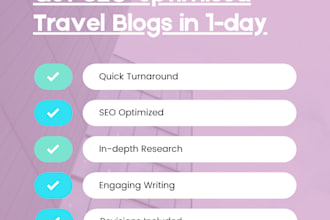 be your SEO travel content writer for engaging blog posts