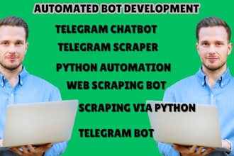 do telegram chatbot, scraping via python telegram scraping bot, web scraping bot