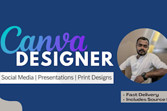 be your expert canva designer for social media, print, and branding