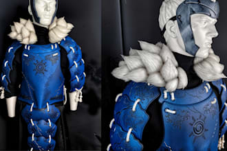 3d cosplay creation model costume full wearable anime armor set eva foam print