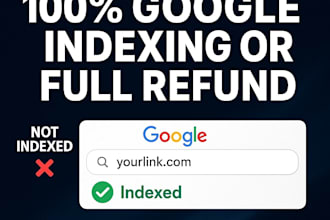 index your links in google guaranteed or money back
