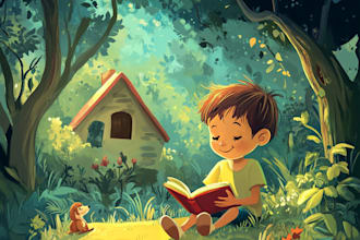design children picture book illustrations, kids book covers