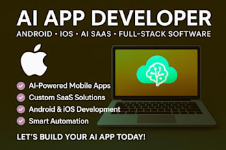 be ai software developer ai mobile app development android IOS app ai saas app