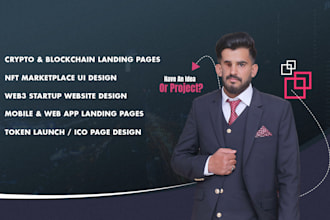 design impressive blockchain, crypto, and nft landing pages