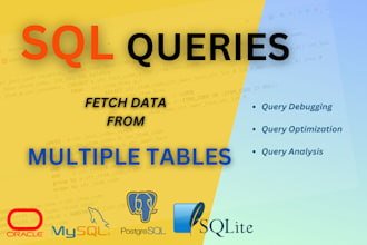 write basic or complex sql query from multiple tables
