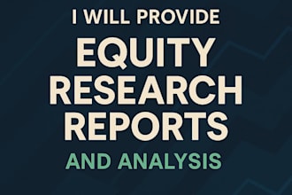 write professional  equity research reports with valuation analysis