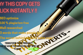expert copywriter boost sales with persuasive SEO friendly copy