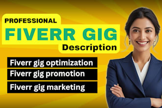 create an SEO optimized fiverr gig that drive great growth