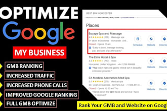 optimize google my business profile local SEO to rank your maps gmb