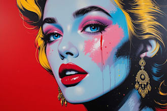 create a unique pop art and street graffiti style