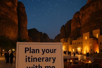 create a custom travel plan for saudi arabia and pakistan