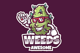 design cannabis weed marijuana hemp cbd oil logo