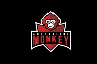 design artwork adrenaline monkey logo