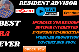 boost your resident advisor and  eventbrite event visibility