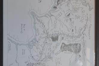 hand draw your custom fantasy map and send you the physical copy
