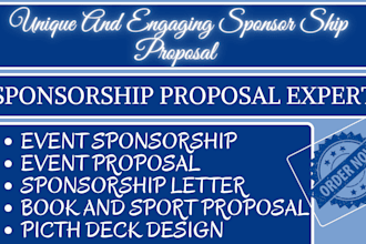 design event sponsorship pitch deck, event sponsorship proposal powerpoint