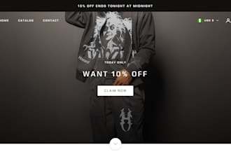 design clothing website shopify store design for clothing website