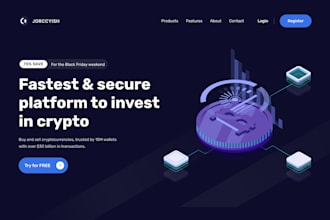 create crypto token website, presale website crypto airdrop meme nft coin icon