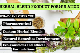 formulate organic cosmetics, give consultation on toxicology, and herbs remedies