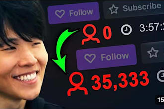 do organic twitch promotion to gain 900k live viewers, stream, twitch engagement