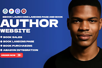 design author website, book author website, ebook website, e book landing page