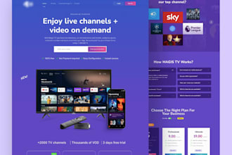build live stream website, video streaming app, church website, app development
